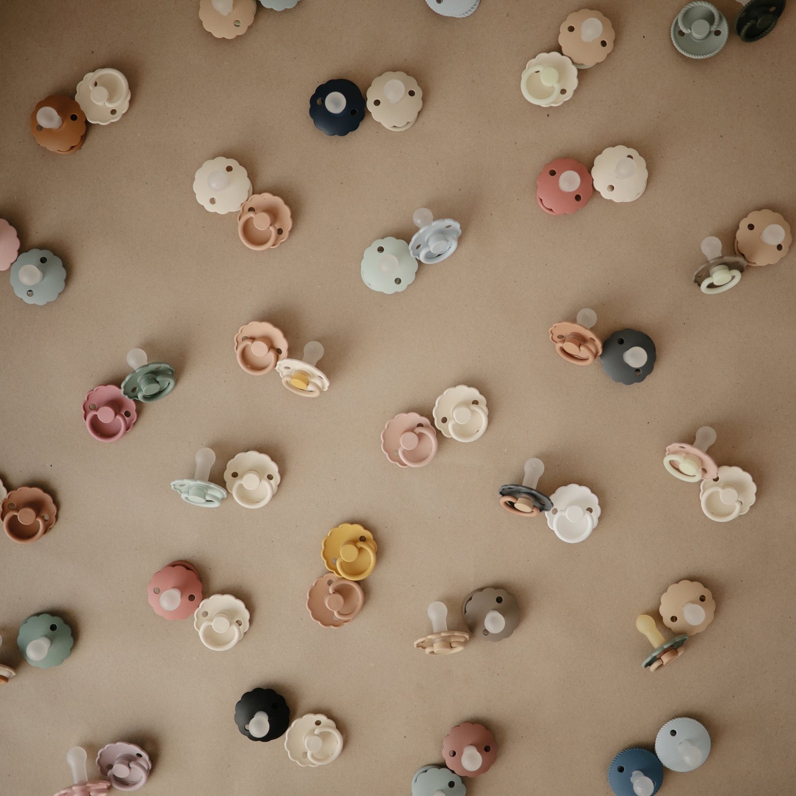 Daisy Silicone Pacifier Colorblock (Acorn)