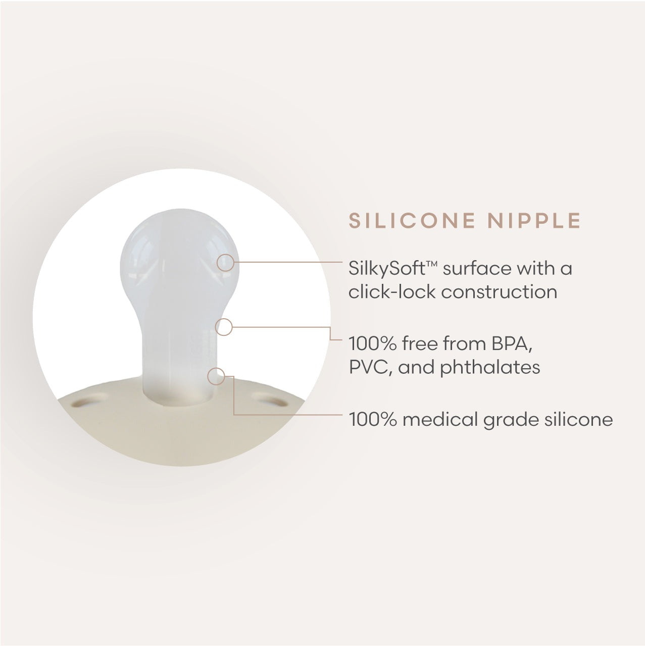 Daisy Silicone Pacifier Colorblock (Breeze)