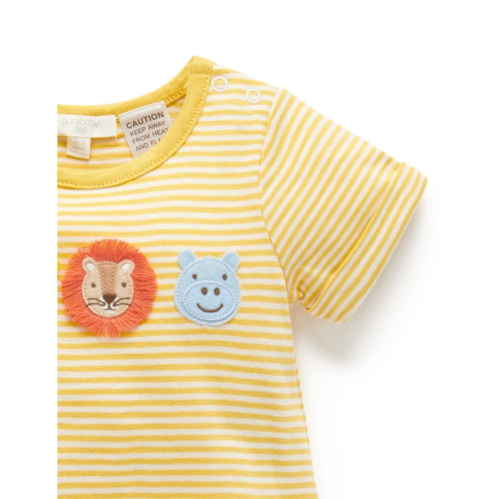 Happy Faces Growsuit Marula Stripe