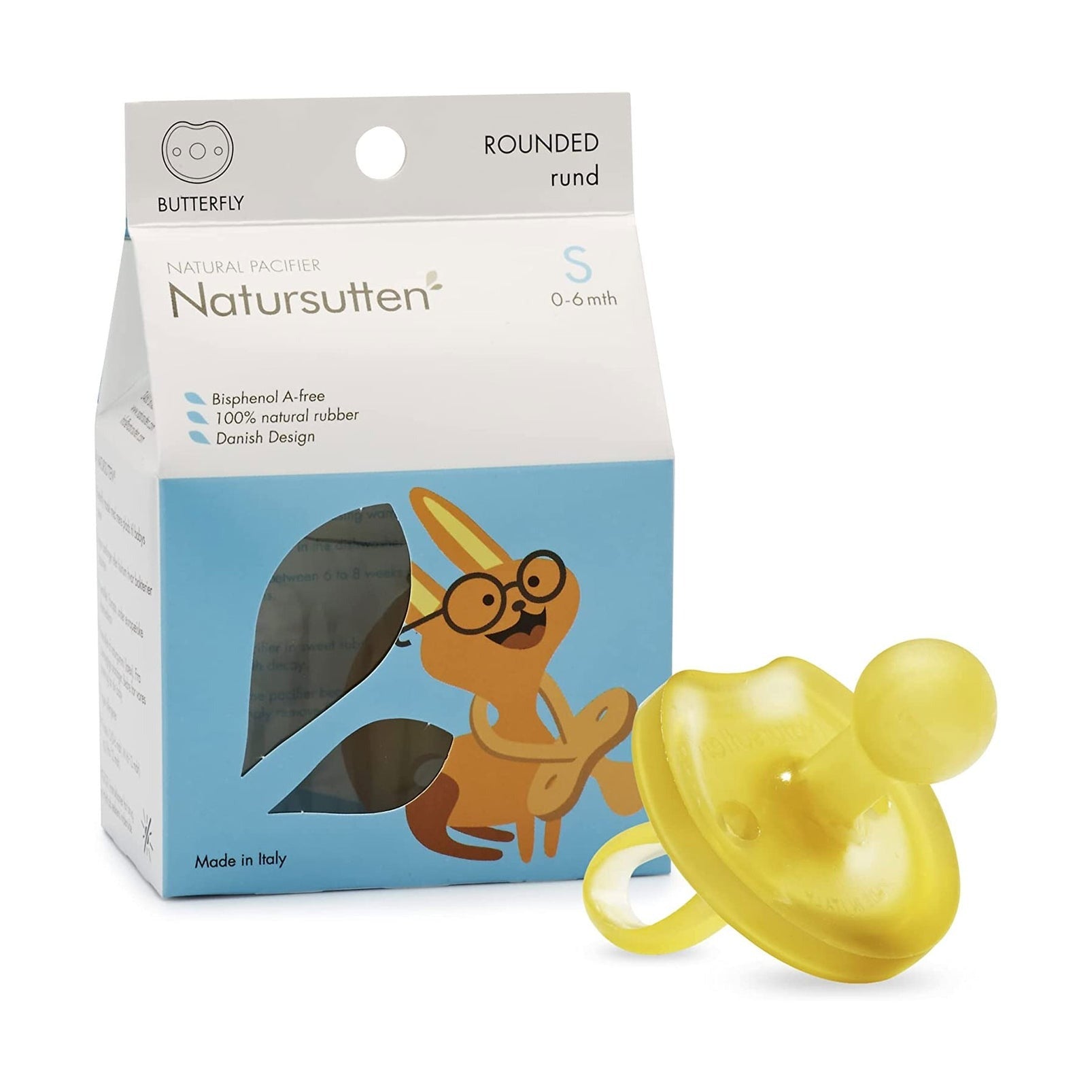 Natursutten Pacifier Butterfly Rounded