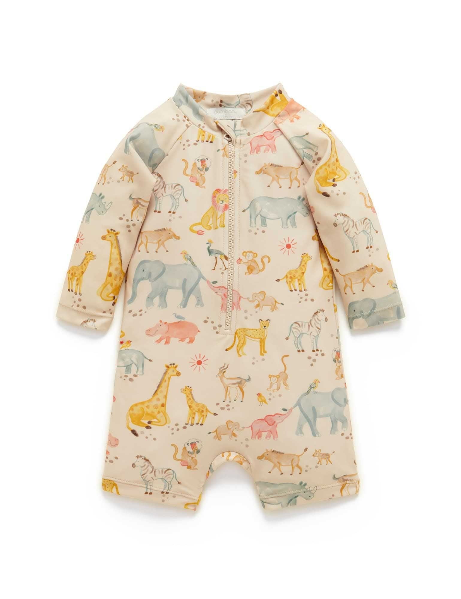 Long Sleeve Sunsuit Savanna