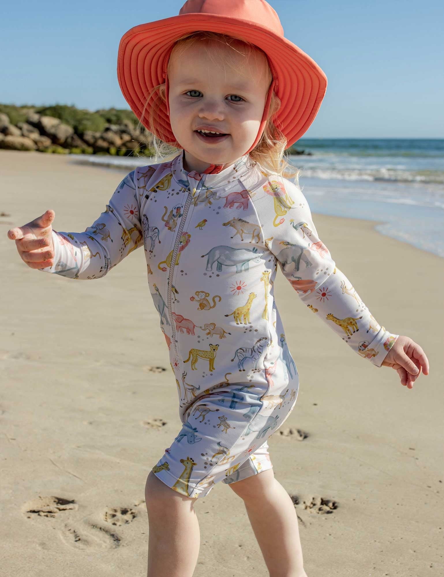 Long Sleeve Sunsuit Savanna
