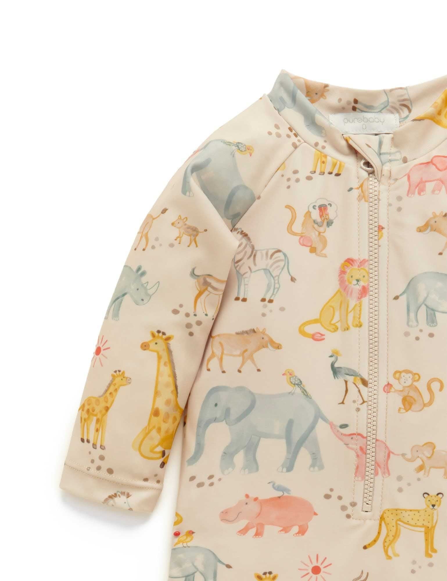 Long Sleeve Sunsuit Savanna