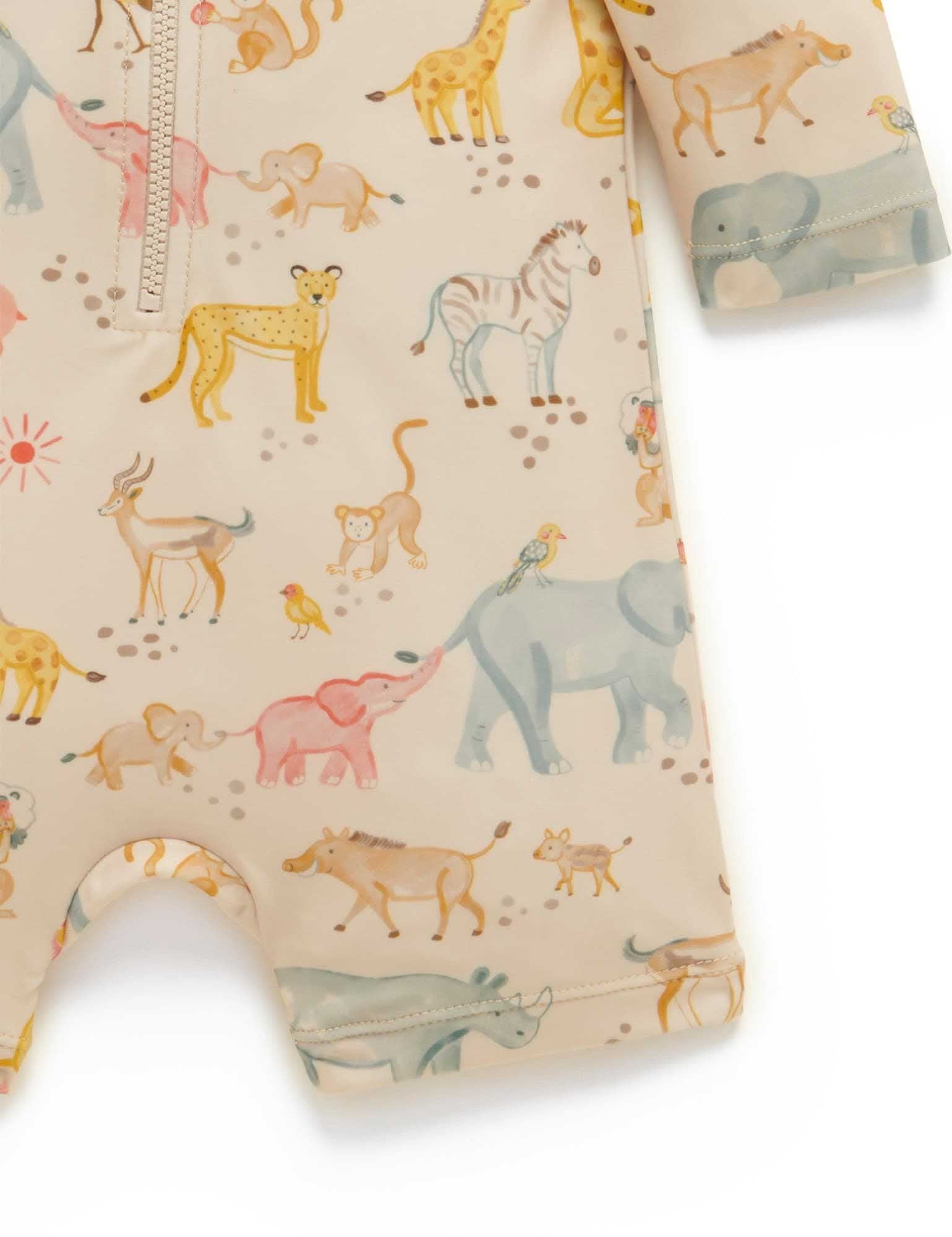 Long Sleeve Sunsuit Savanna