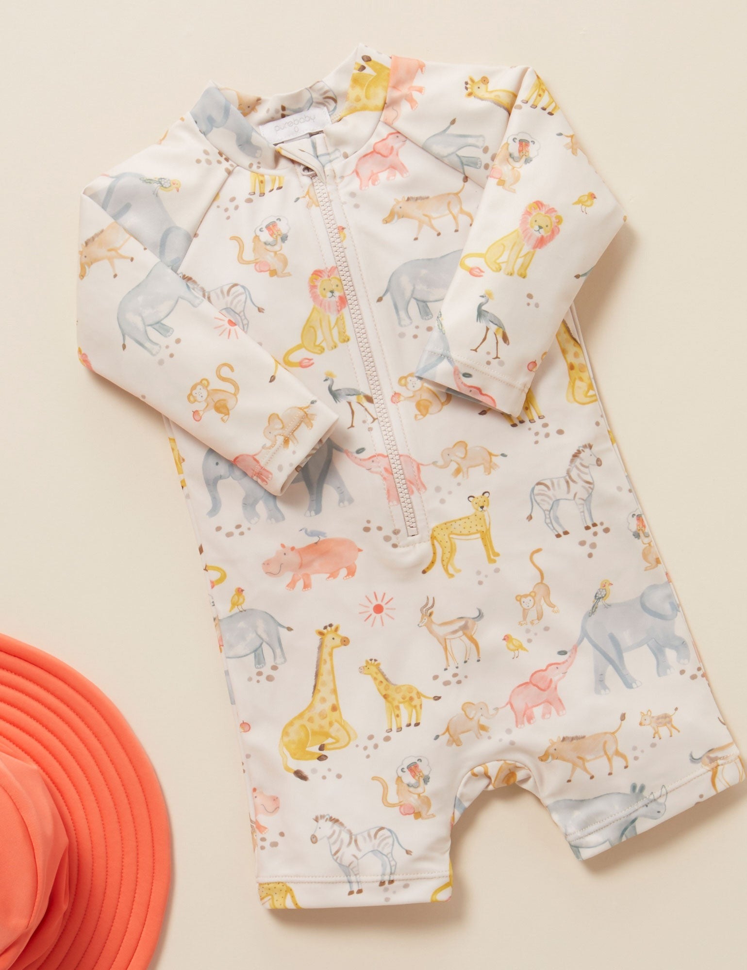 Long Sleeve Sunsuit Savanna