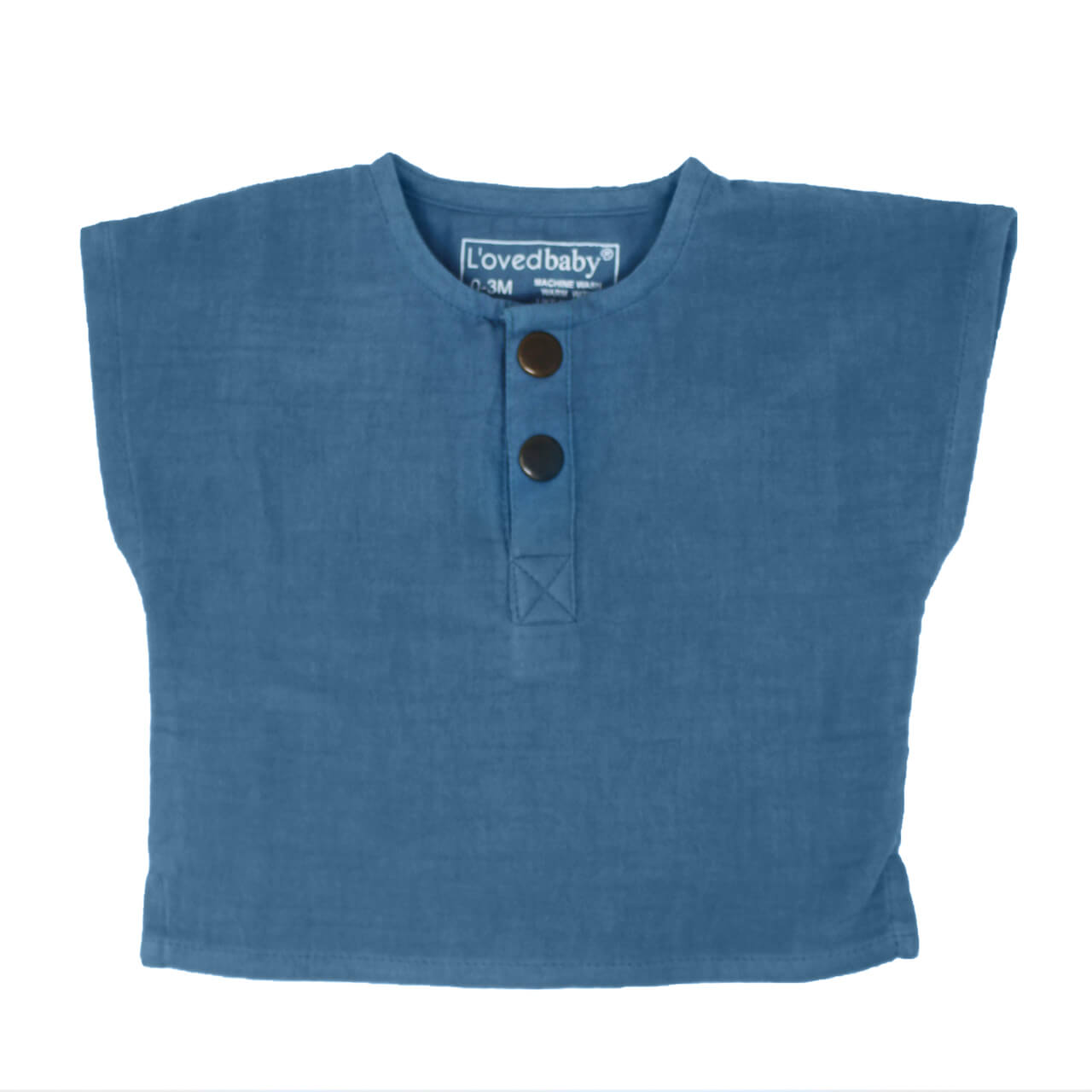 Organic Muslin Tee in Pacific