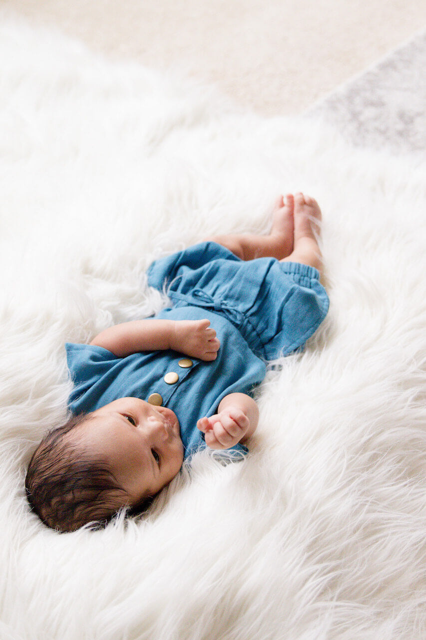 Organic Muslin Tee in Pacific