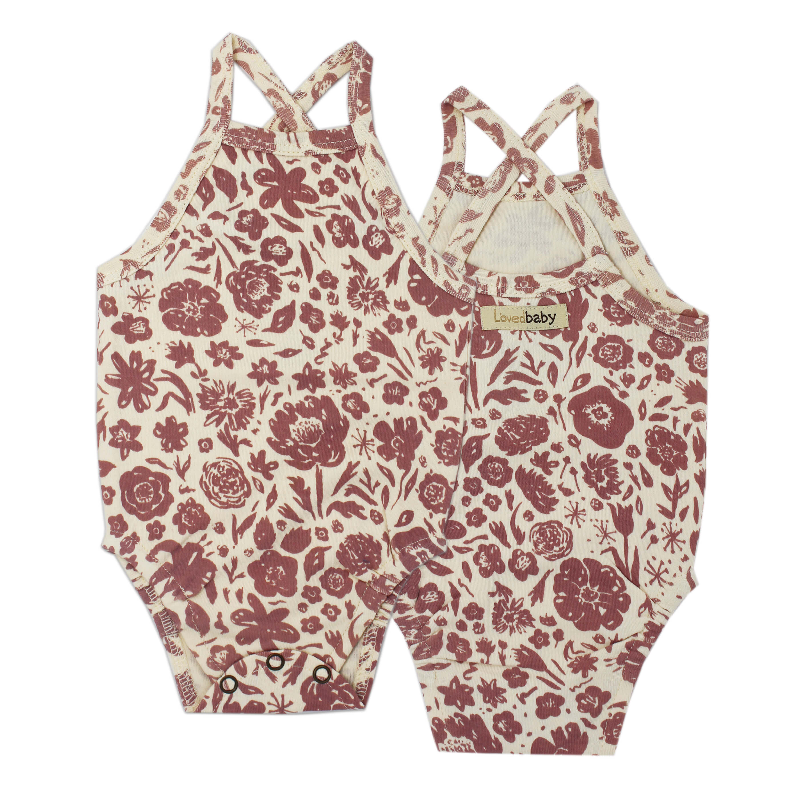 Printed Criss-Cross Bodysuit in What In Carnation? (Beige)
