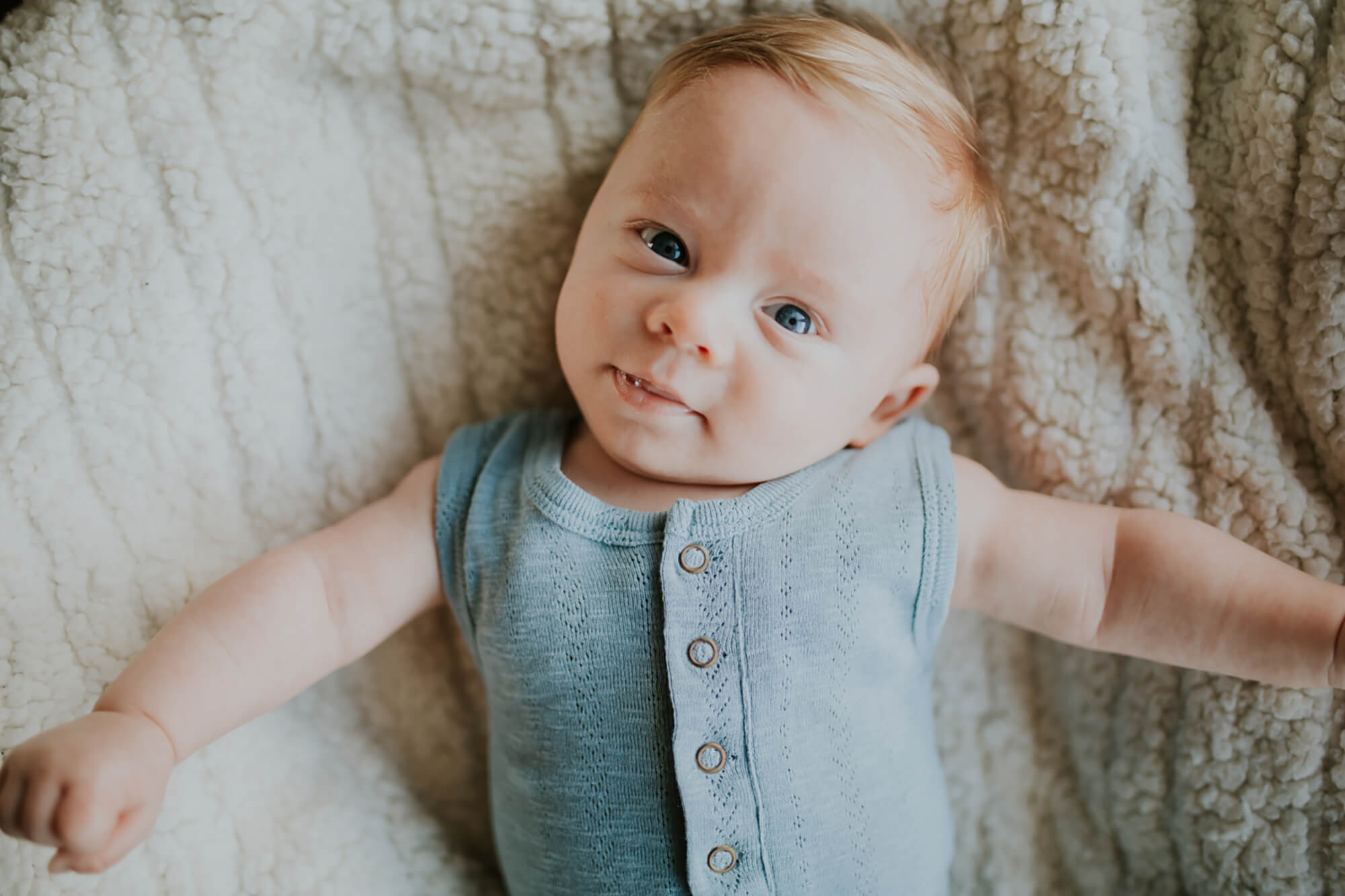 Pointelle Sleeveless Romper in Pool