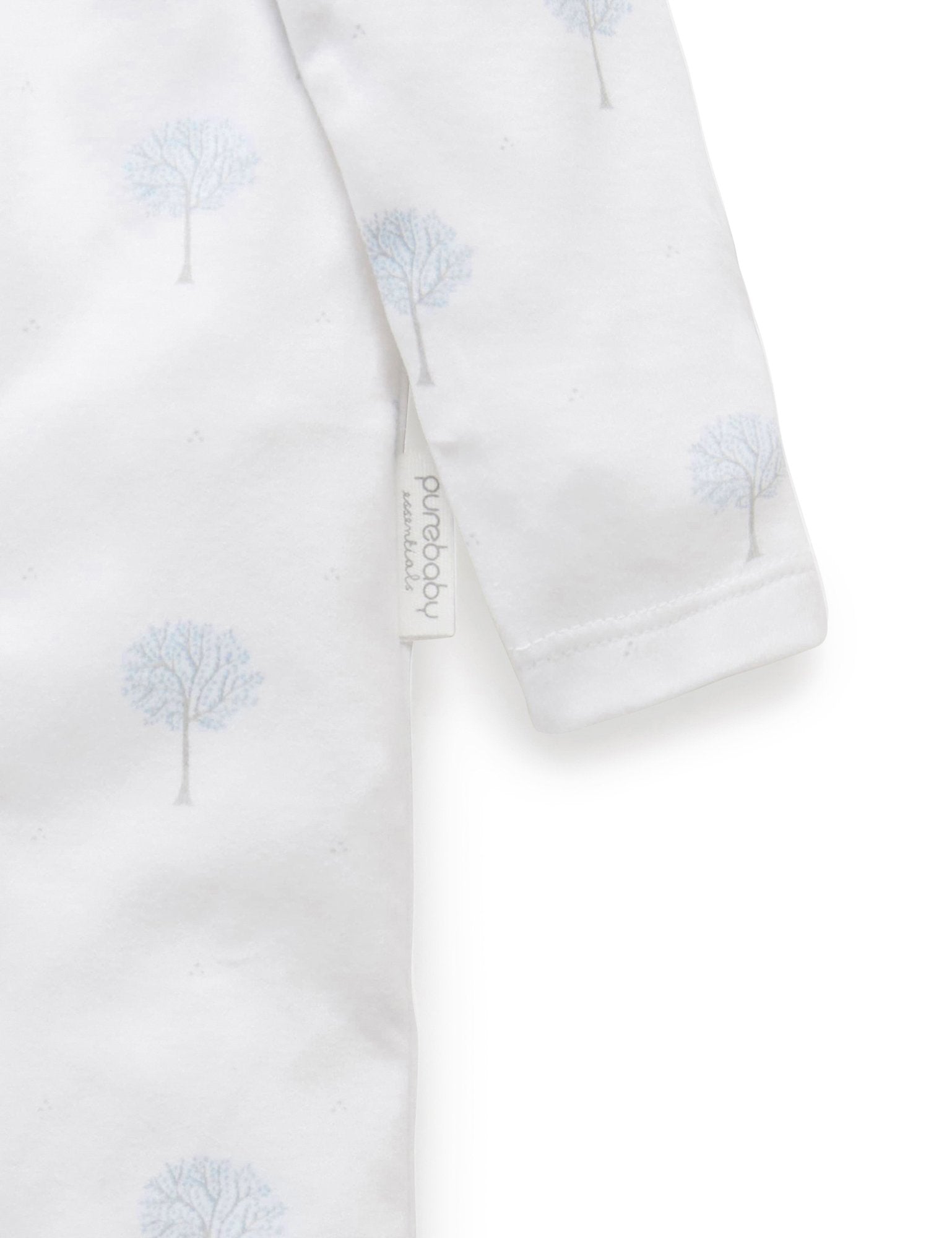 Zip Growsuit (Pale Blue Tree)