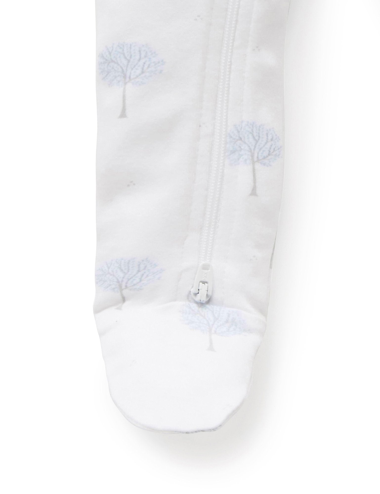 Zip Growsuit (Pale Blue Tree)