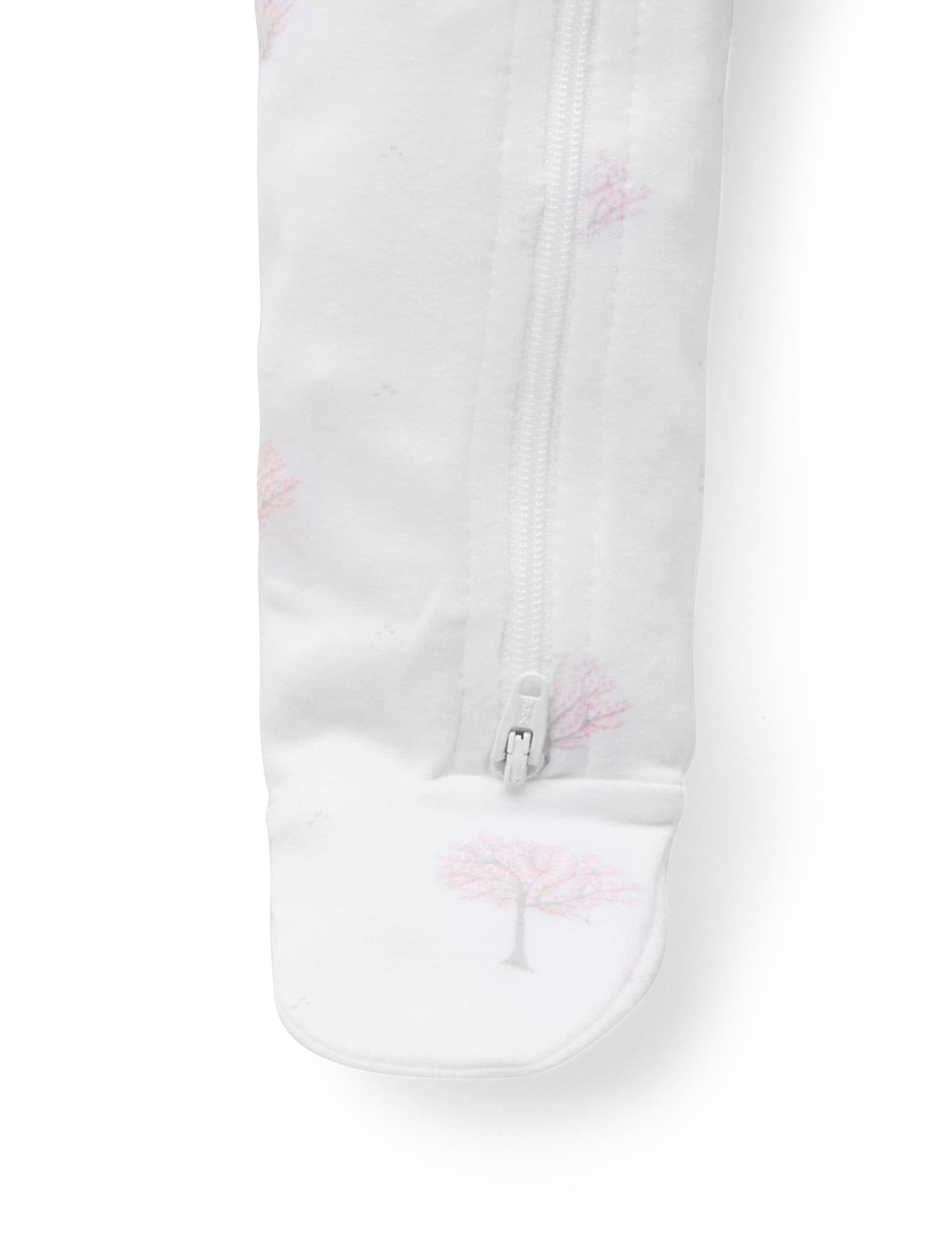Zip Growsuit (Pale Pink Tree)