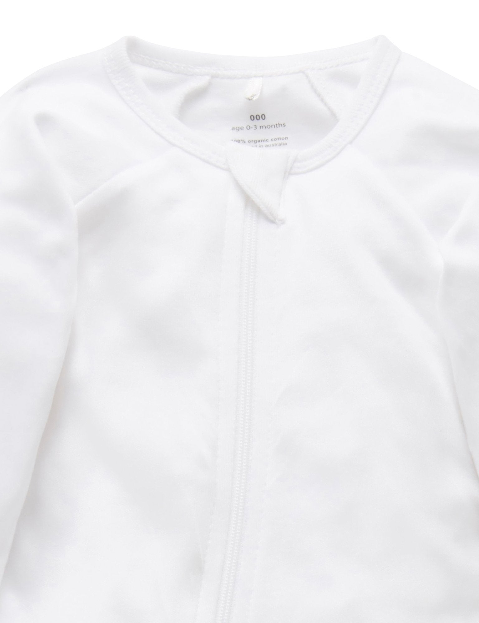 Zip Growsuit (White)