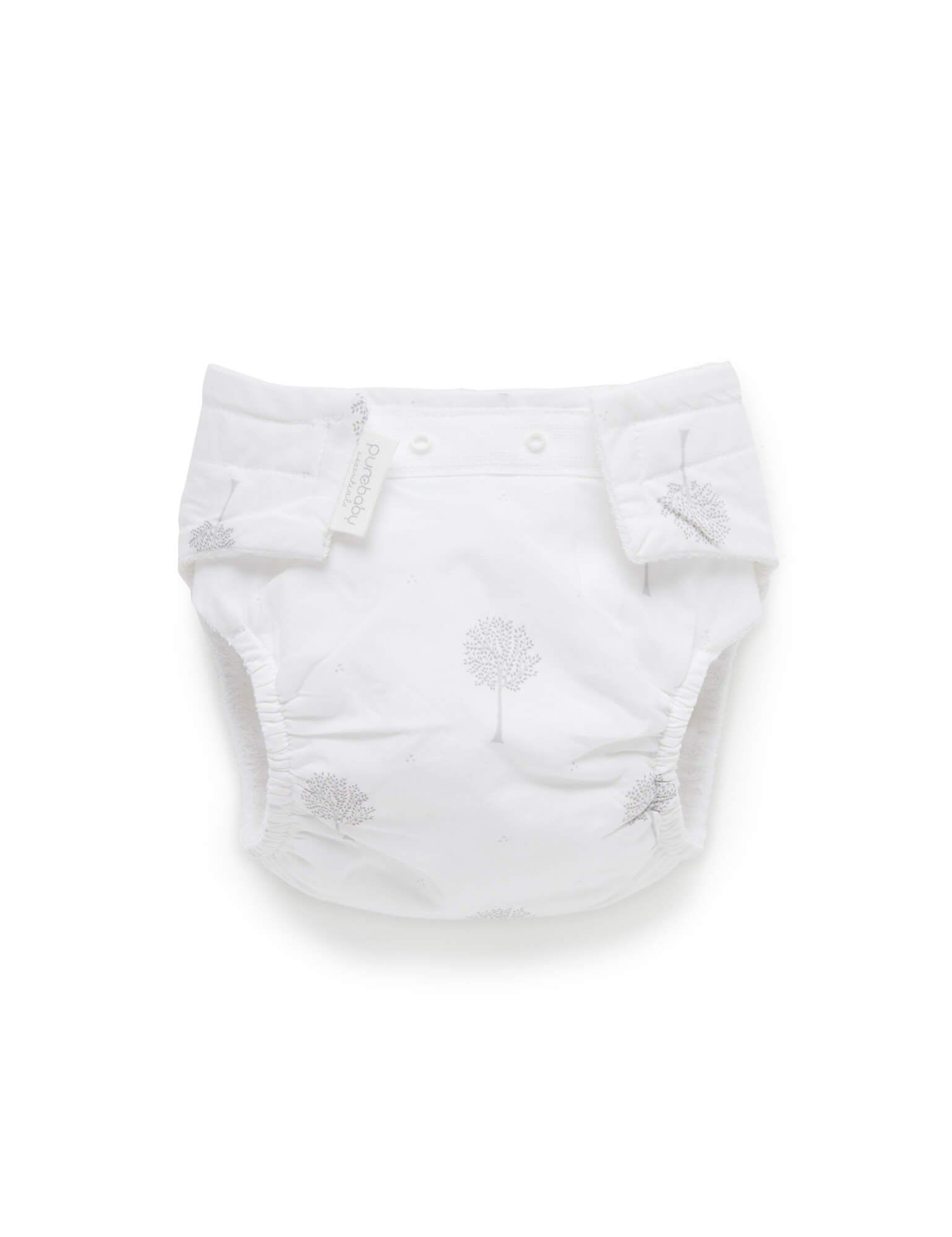 Reusable Nappy Pant in Pale Grey Tree