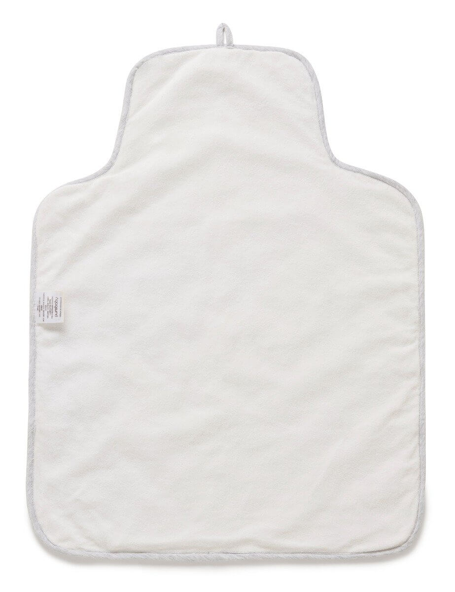 Quilted Change Mat in Pale Grey Melange