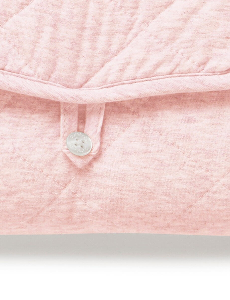 Quilted Change Mat in Soft Pink Melange