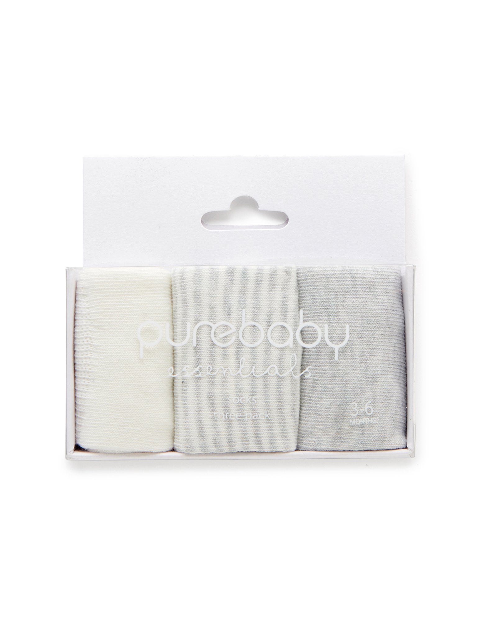 3 Sock Pack (Grey)