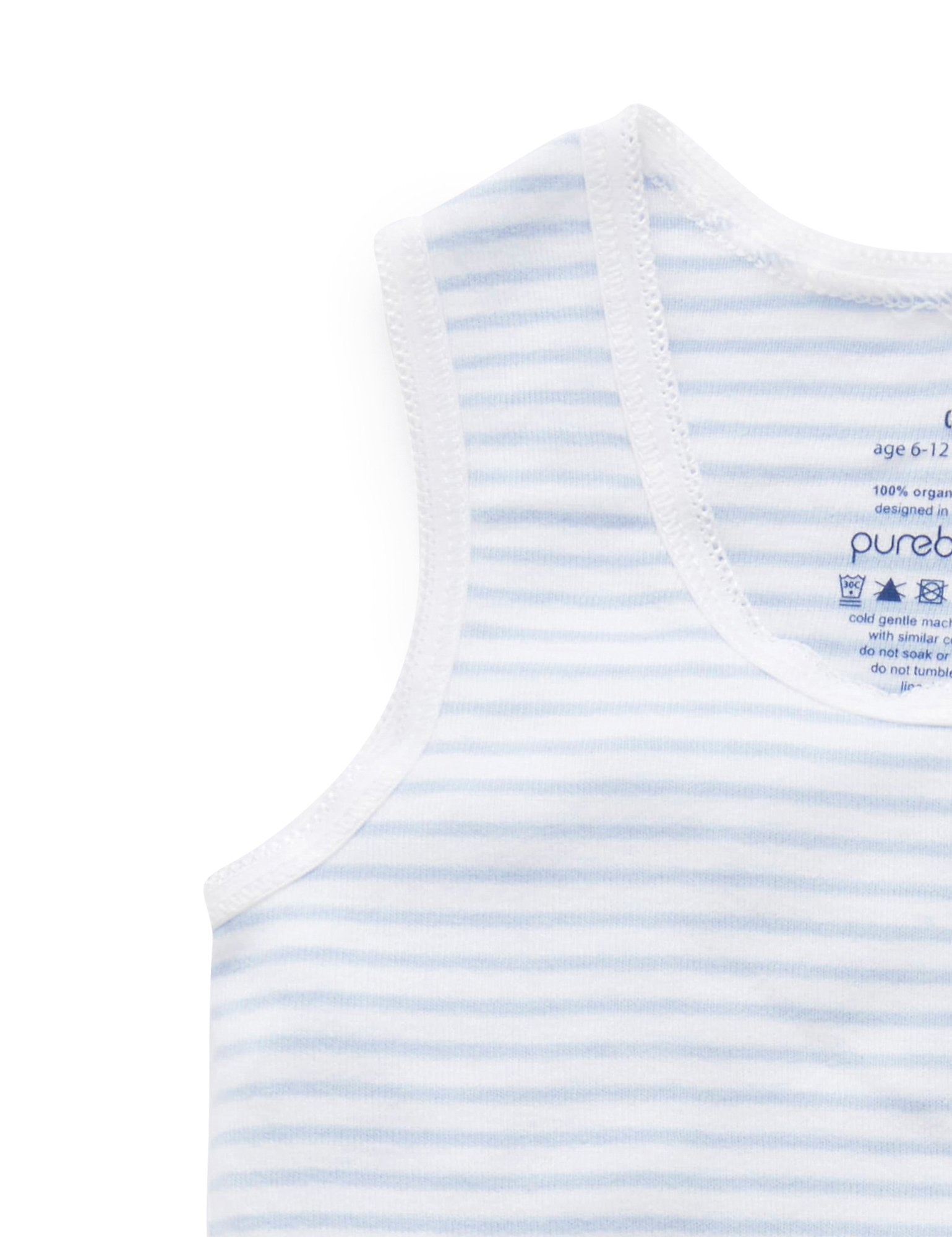 2 Pack Rib Bodysuit (Blue)