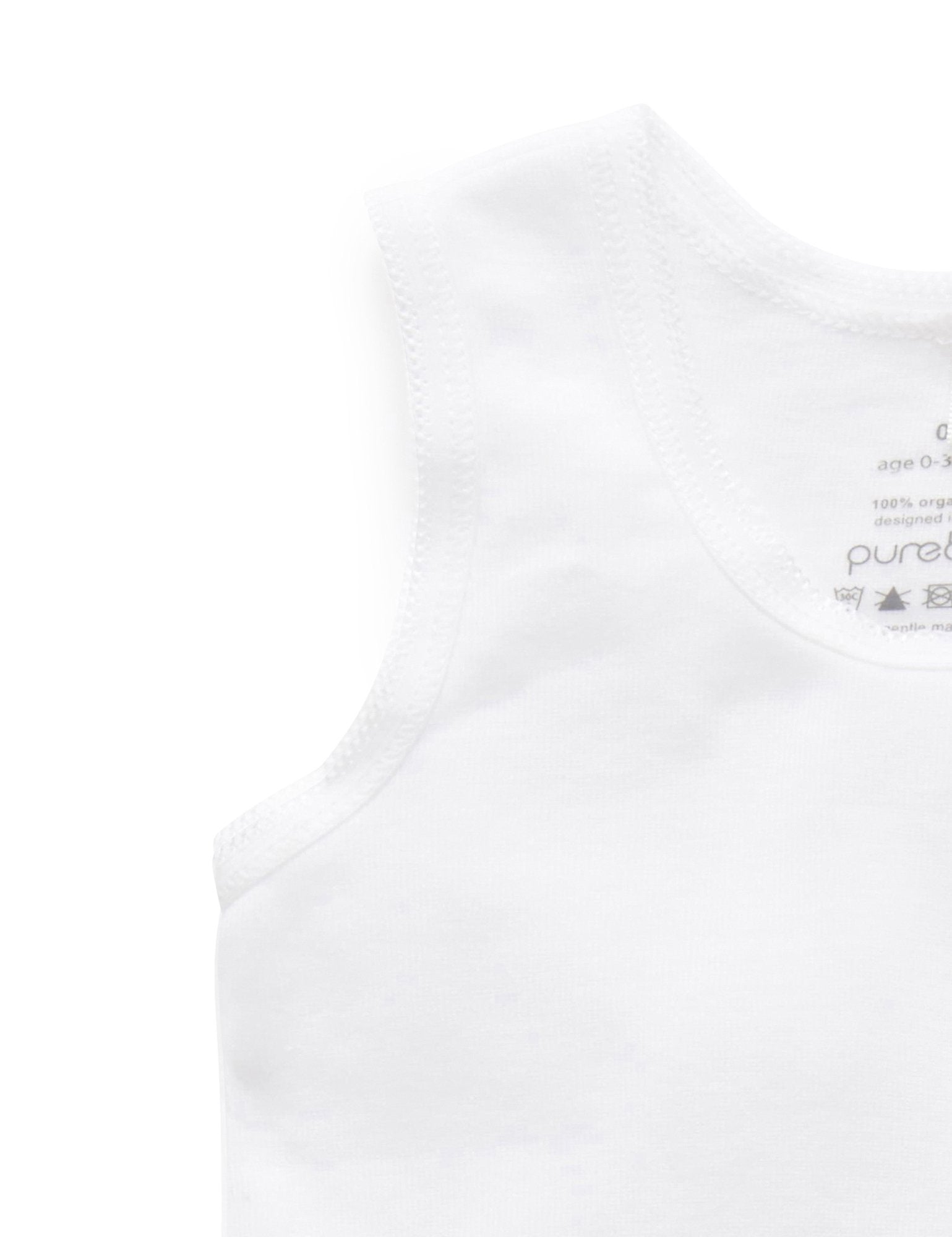 2 Pack Rib Bodysuit (White)
