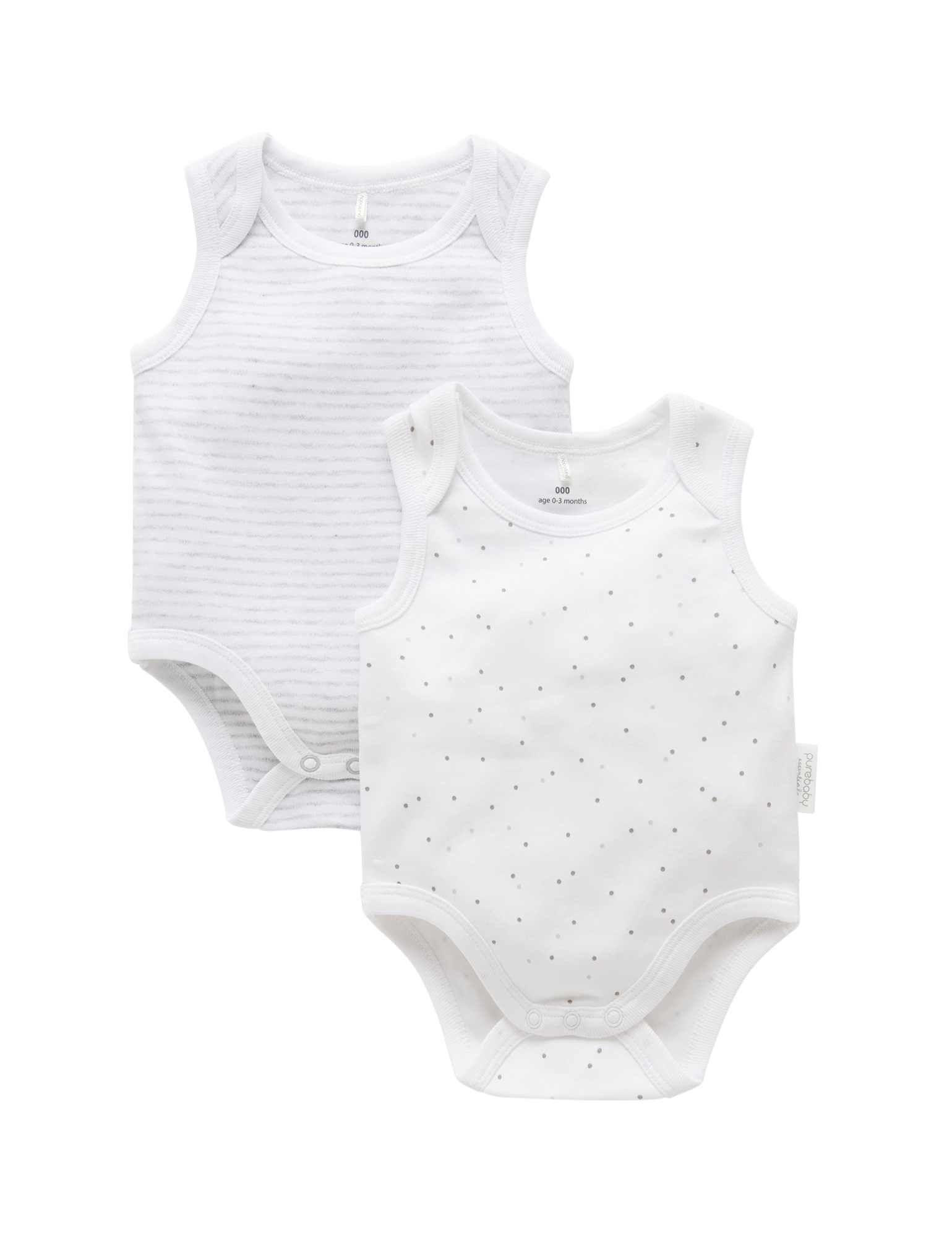 2 Pack Singlet Bodysuit