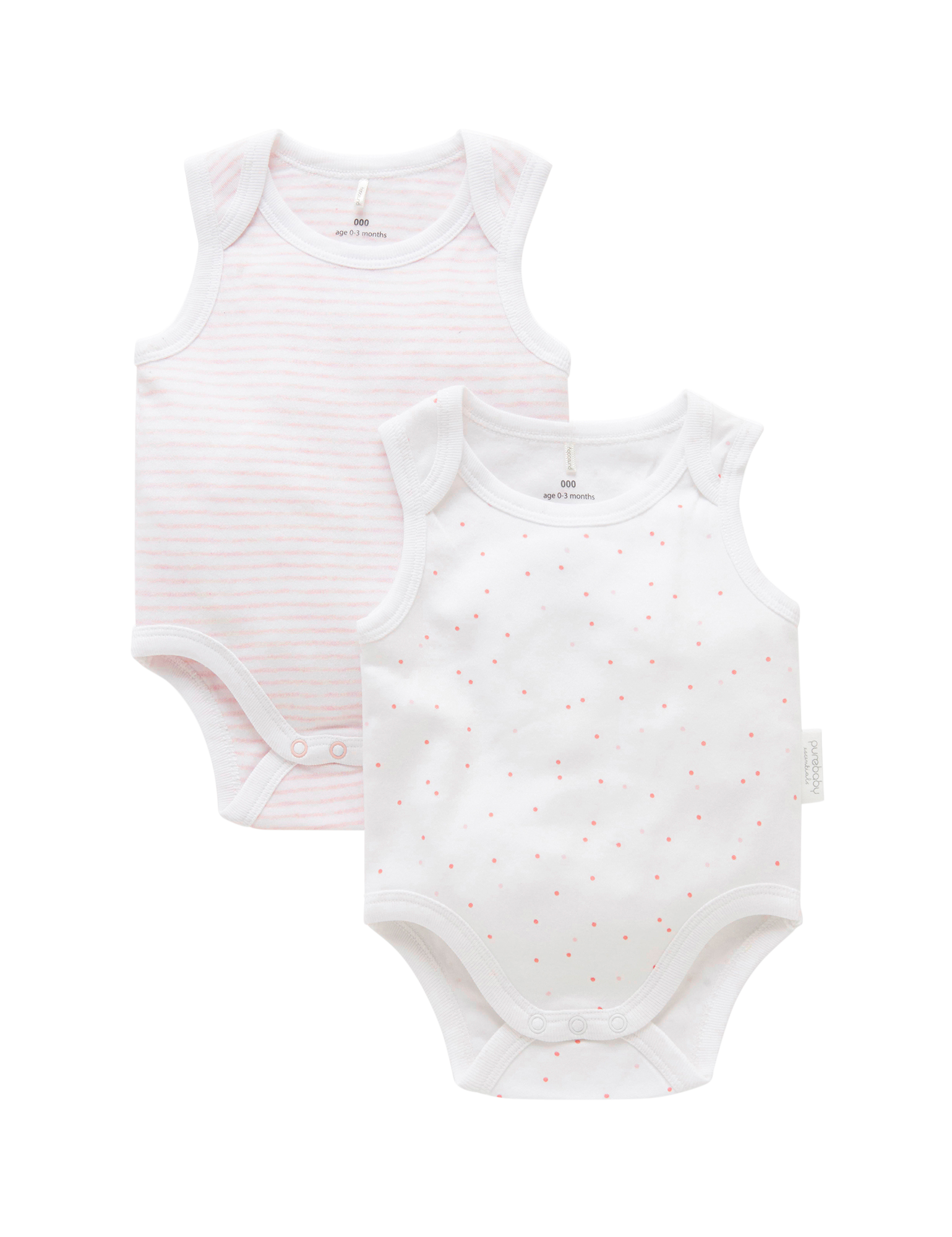 2 Pack Singlet Bodysuit