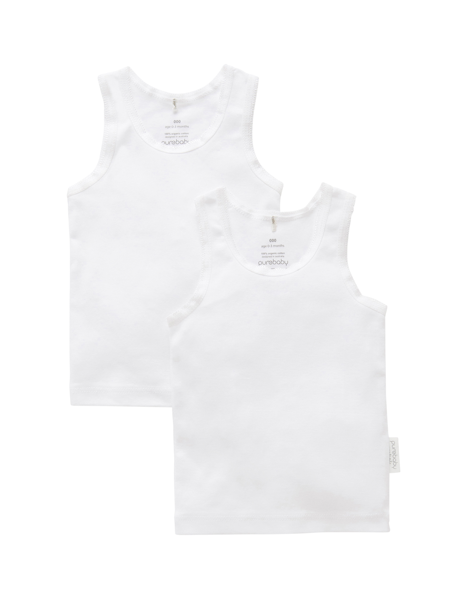 2 Pack Rib Singlet
