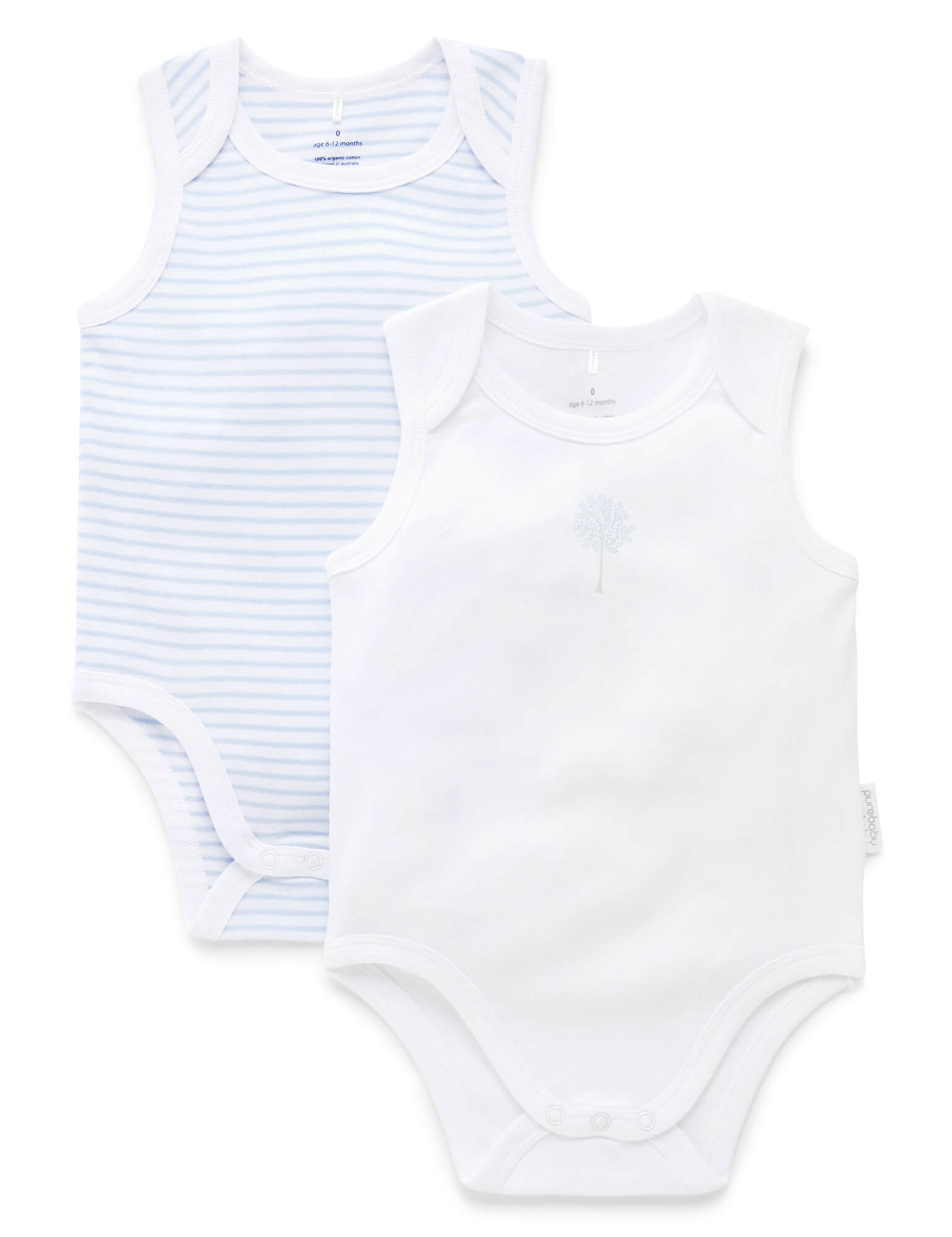 2 Pack Cotton Bodysuit in Giftbox