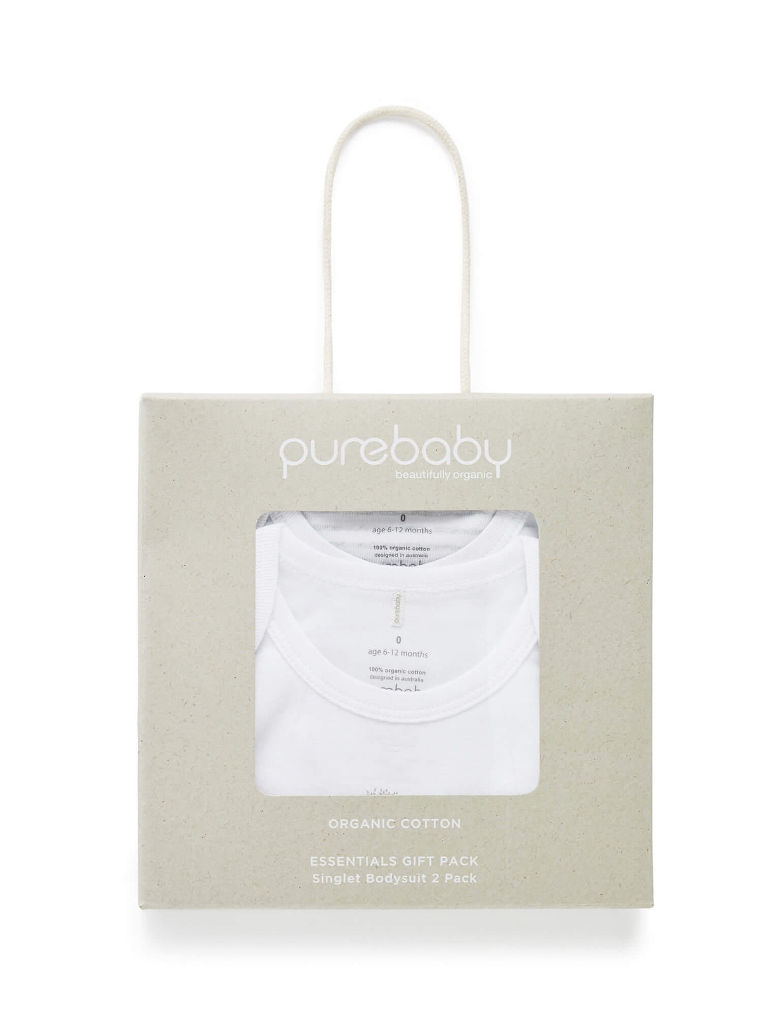 2 Pack Cotton Bodysuit in Giftbox