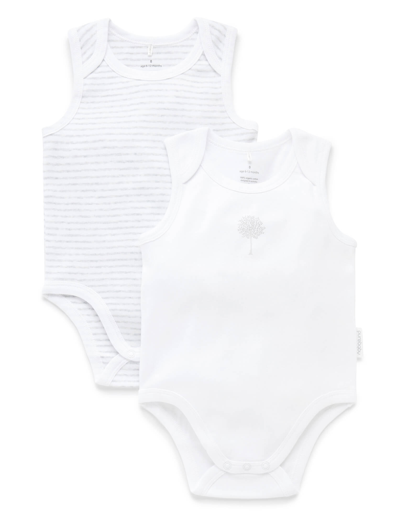 2 Pack Cotton Bodysuit in Giftbox