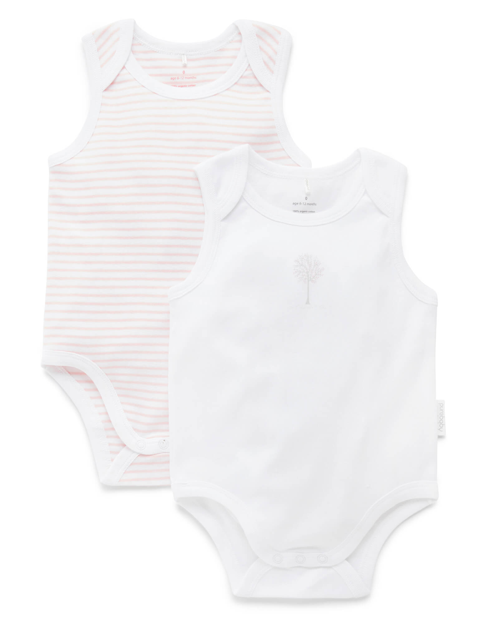 2 Pack Cotton Bodysuit in Giftbox