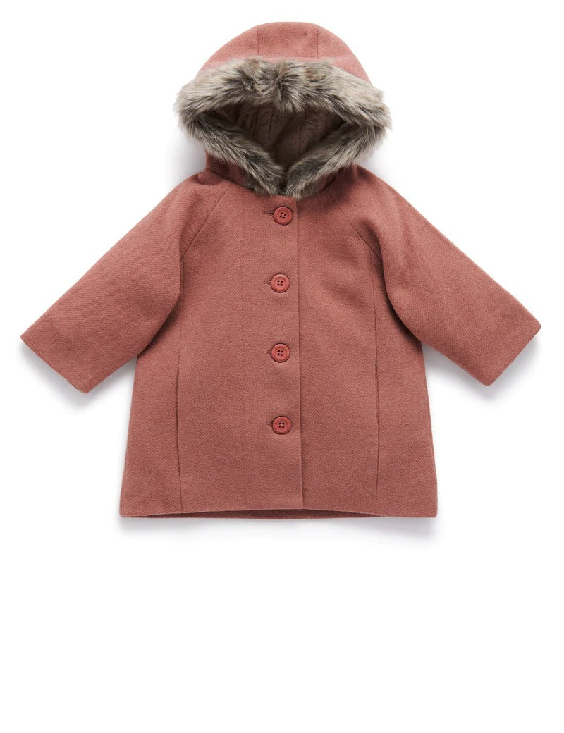 Duffle Coat With Fur