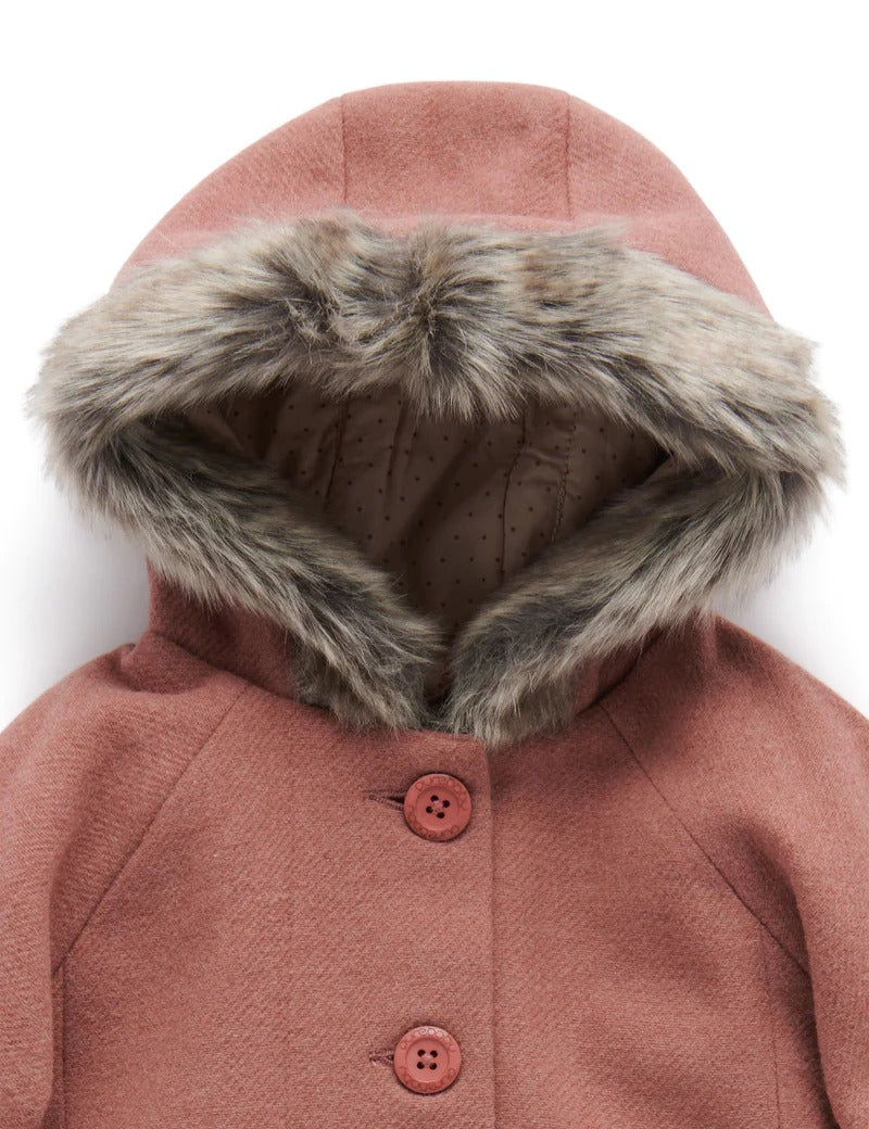 Duffle Coat With Fur