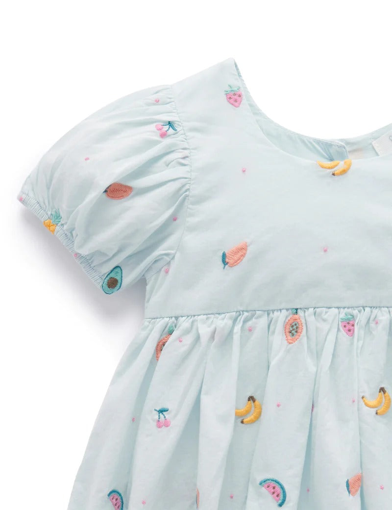 Fruity Embroidered Dress
