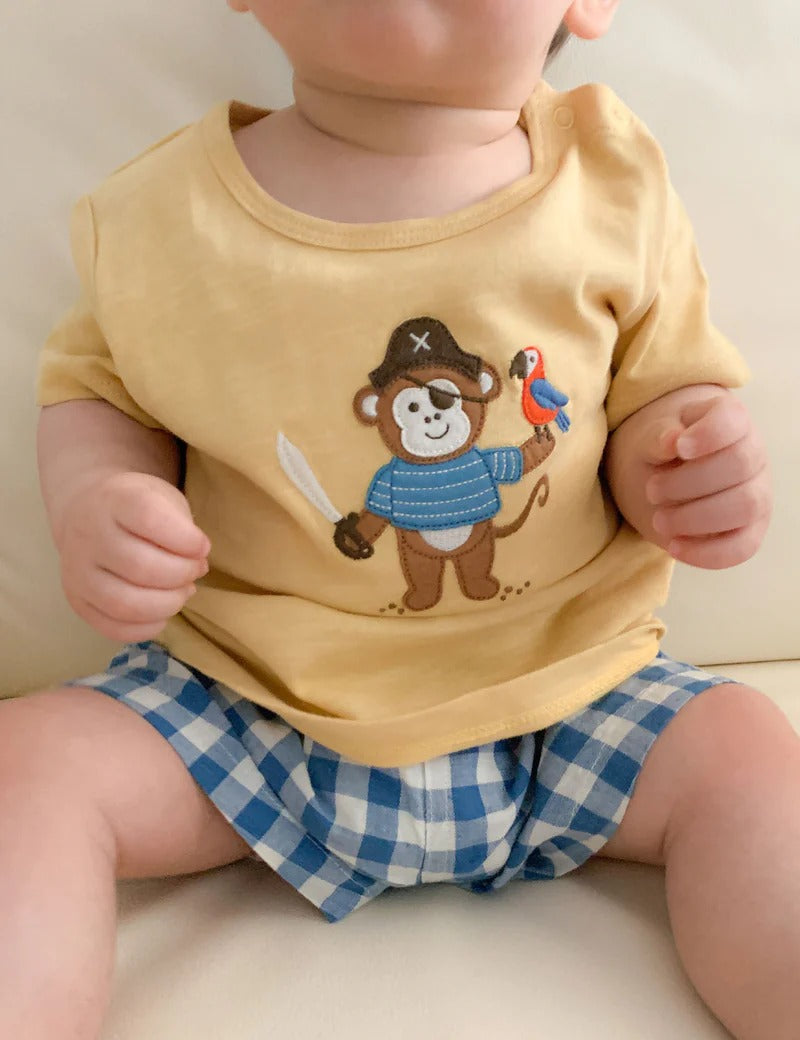 Gingham Tee and Short Set