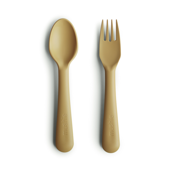 Fork and Spoon Set (Mustard)