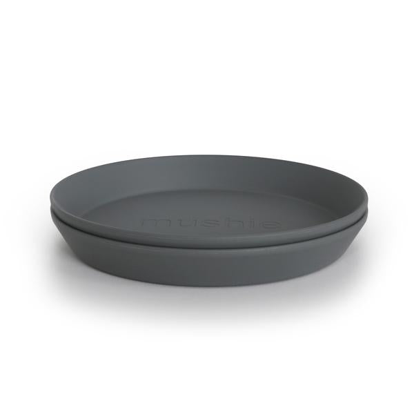Round Dinnerware Plates, Set of 2 (Smoke)