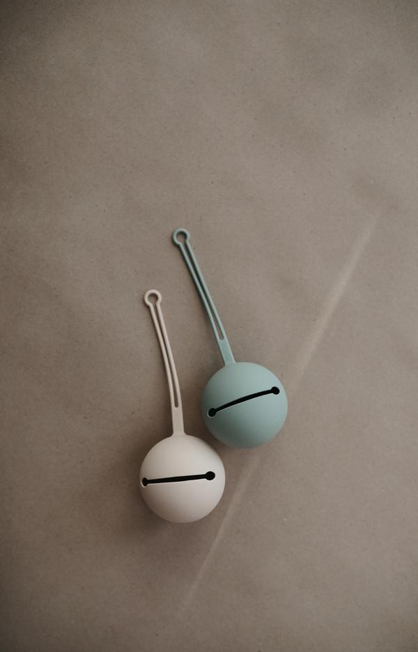 Silicone Pacifier Holder Case (Cambridge Blue)