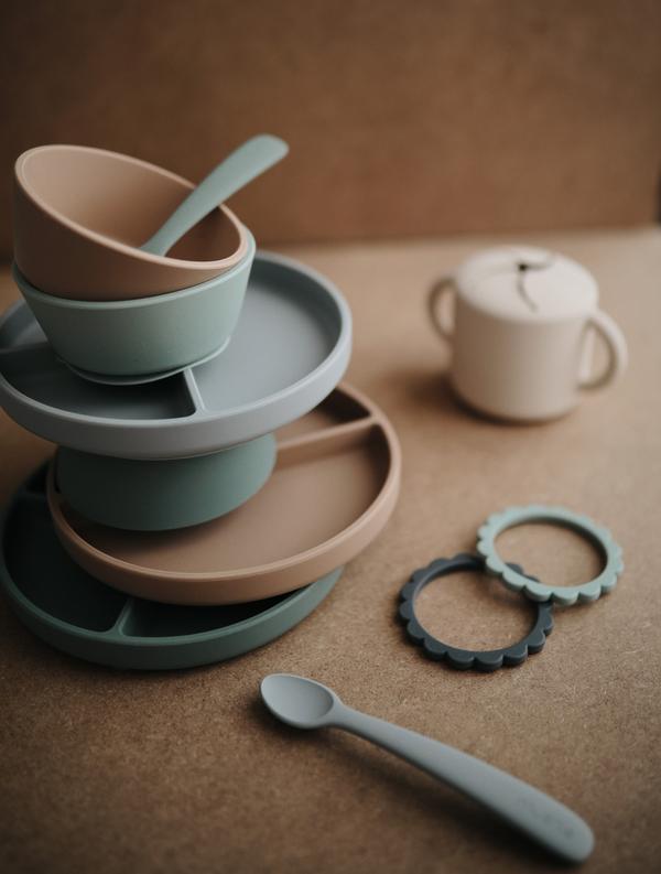 Silicone Suction Bowl (Stone)