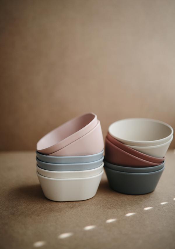 Square Dinnerware Bowl, Set of 2 (Blush)