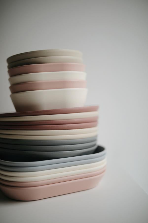 Square Dinnerware Plates, Set of 2 (Blush)
