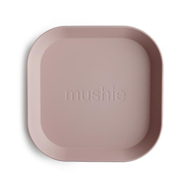 Square Dinnerware Plates, Set of 2 (Blush)