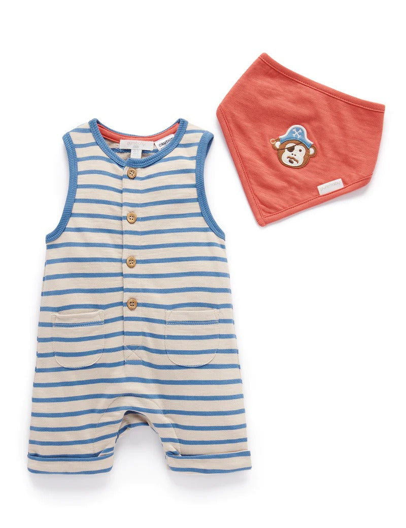 Onesie And Bandana Set