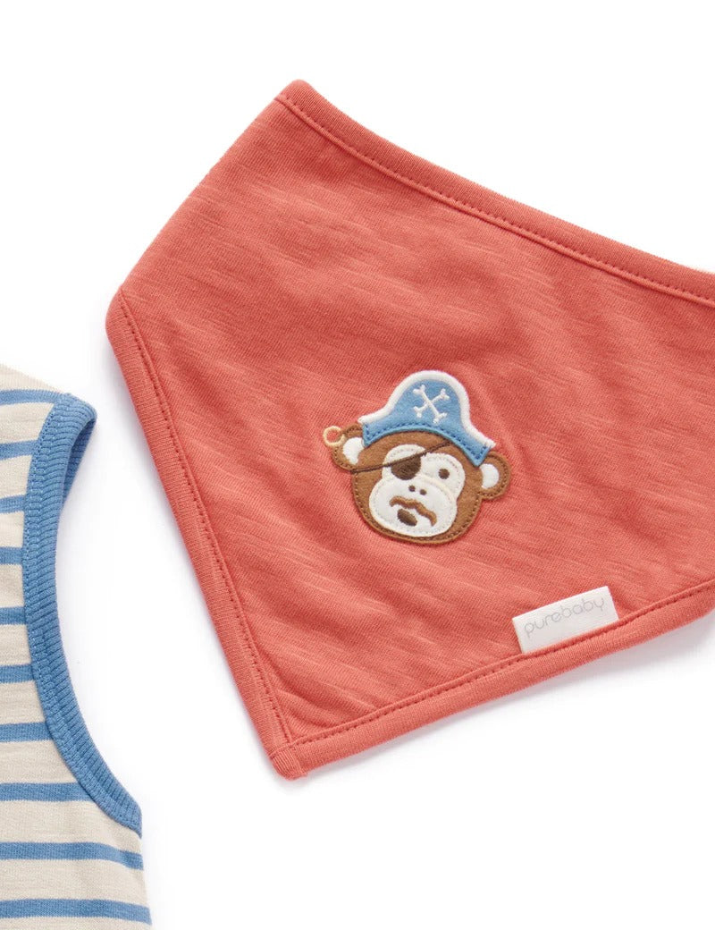 Onesie And Bandana Set