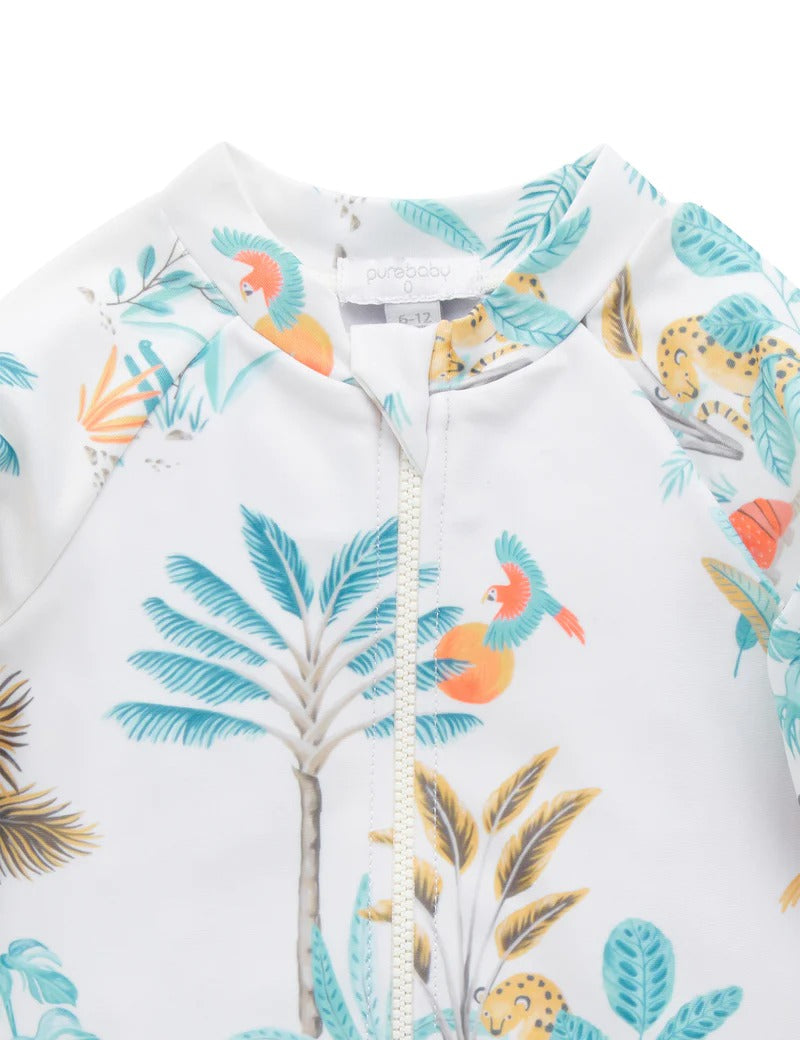 Long Sleeve Sunsuit Jungle Life