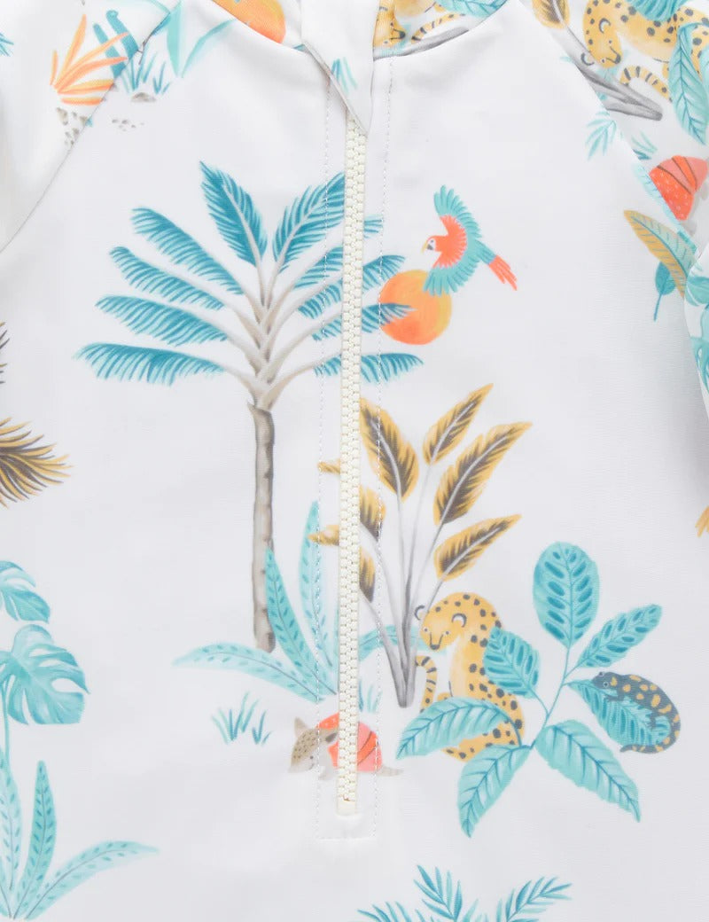 Long Sleeve Sunsuit Jungle Life