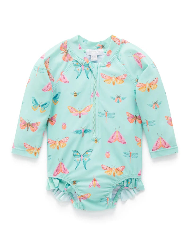 Long Sleeve Swimsuit Butterfly