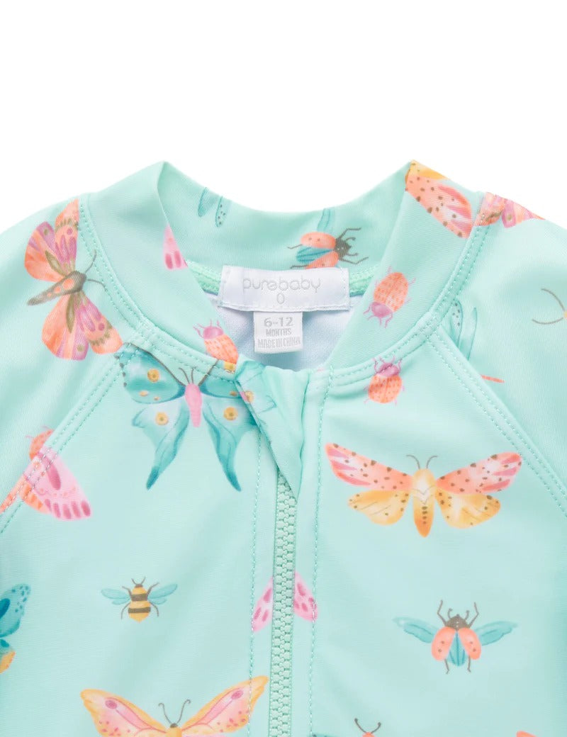 Long Sleeve Swimsuit Butterfly