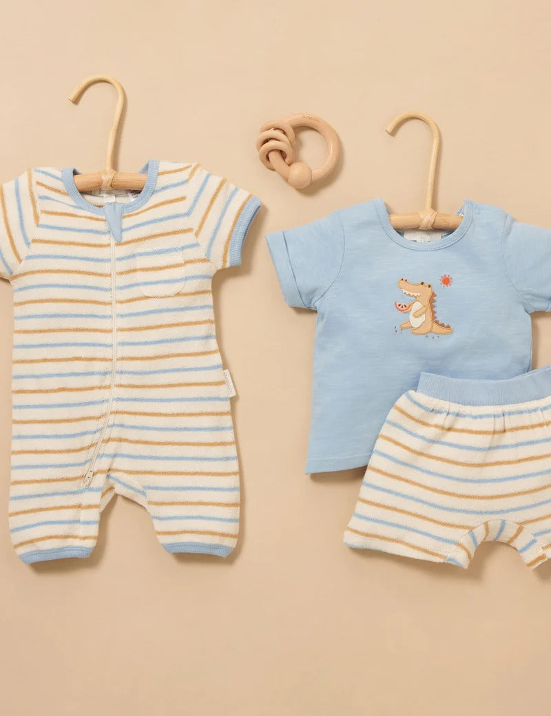 Towelling Short And Tee Set