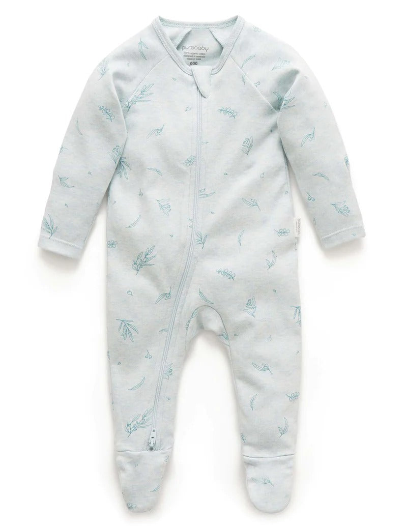 Zip Growsuit (Mint Eucalyptus)